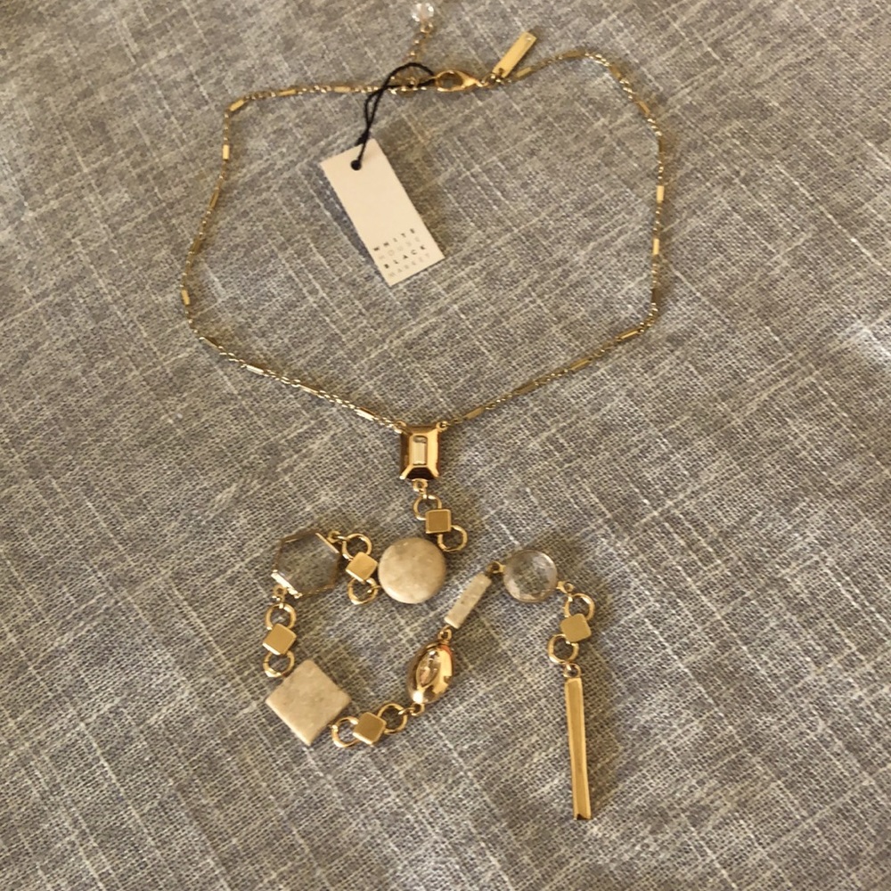 Dangle, jewel necklace
